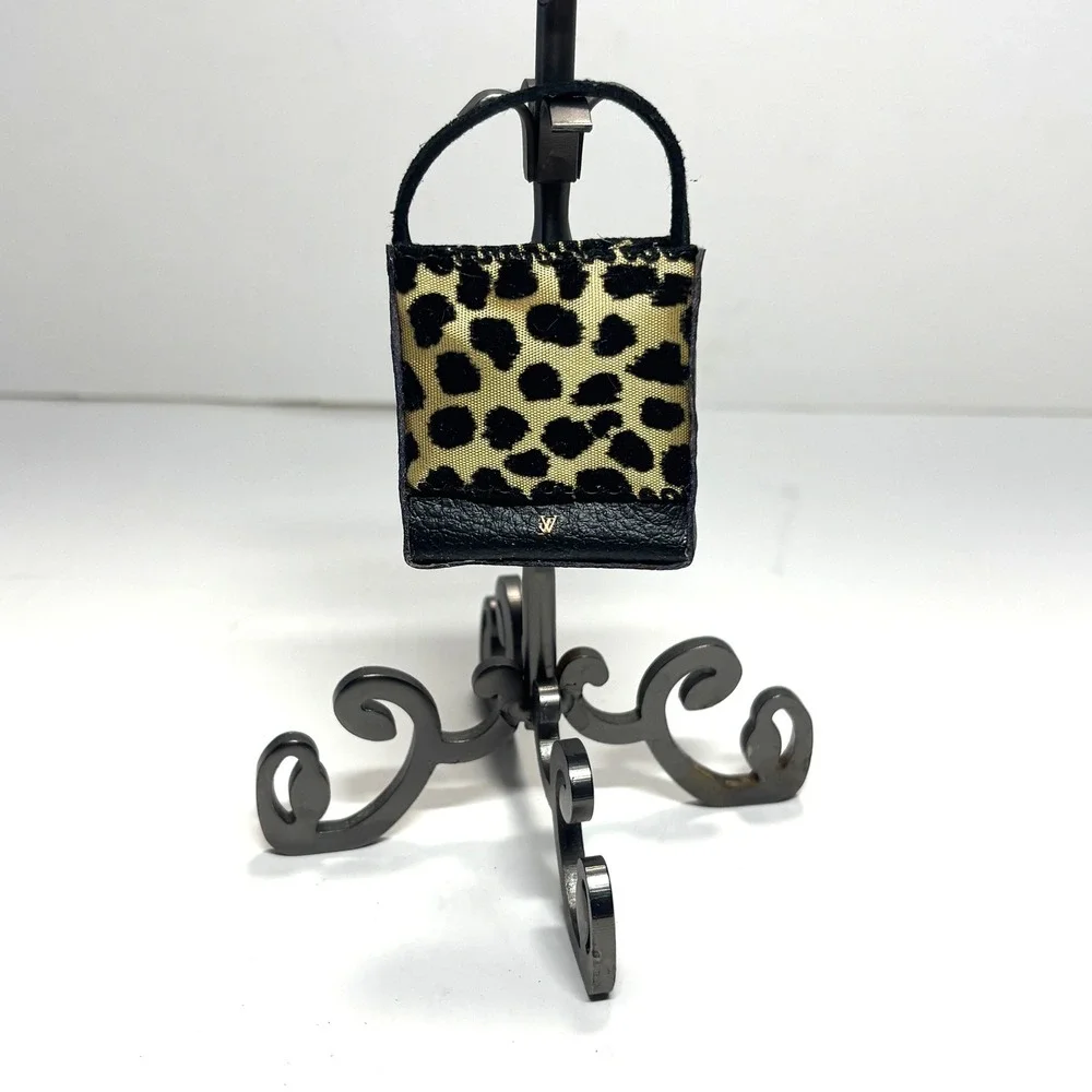 1:6 Artisian OOAK Miniature‎ Doll Tote Kids Leopard Print Animal Print Designer